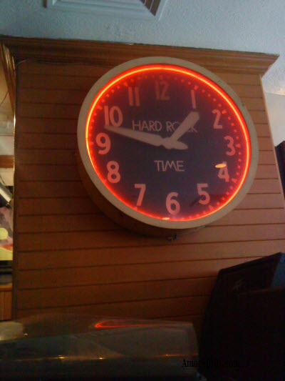 Hard Rock Cafe Clock
